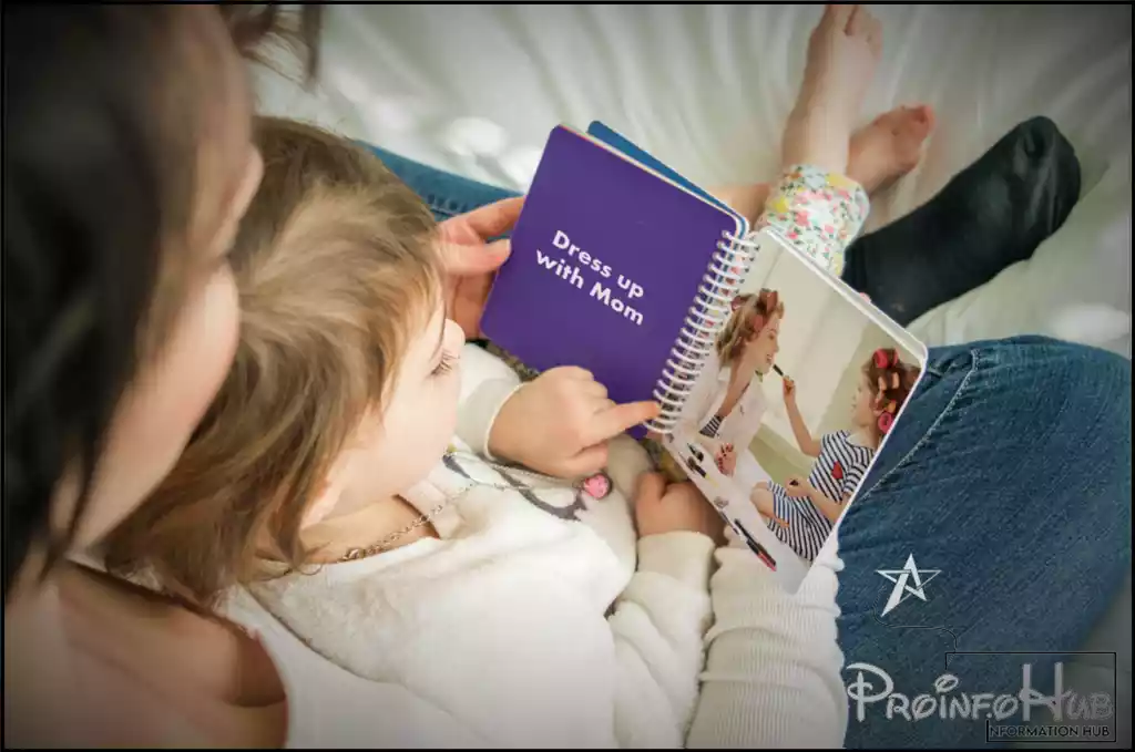 a girl read a Board book